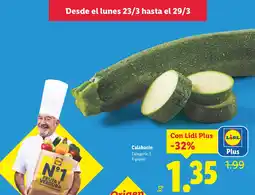 Lidl Calabacín oferta