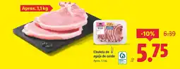 Lidl Chuleta de aguja de cerdo oferta