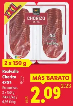 Lidl REALVALLE Chorizo extra oferta