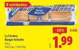 Lidl LA CESTERA Burger brioche oferta