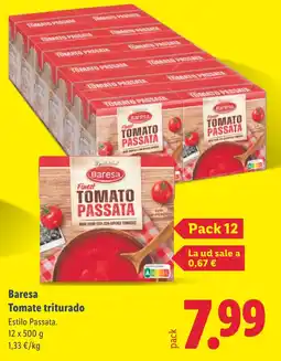 Lidl BARESA Tomate triturado oferta