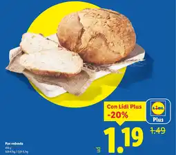 Lidl Pan redondo oferta