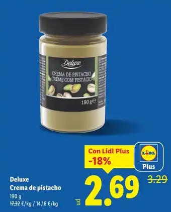 Lidl DELUXE Crema de pistacho oferta