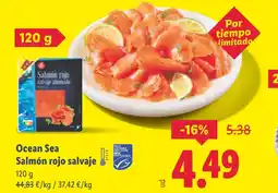 Lidl Ocean Sea Salmón rojo salvaje oferta