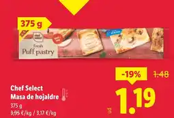 Lidl Chef Select Masa de hojaldre oferta