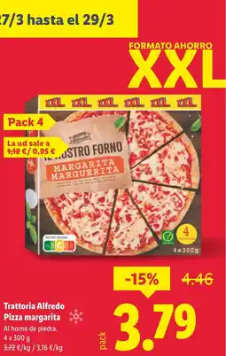 Lidl Trattoria Alfredo Pizza margarita oferta