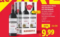 Lidl FAUSTINO Rivero Ulecia Vino tinto Reserva oferta