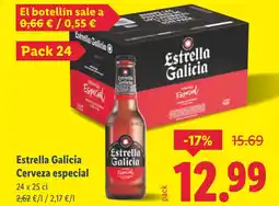 Lidl ESTRELLA GALICIA Cerveza especial oferta