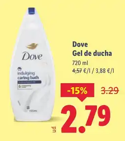 Lidl DOVE Gel de ducha oferta