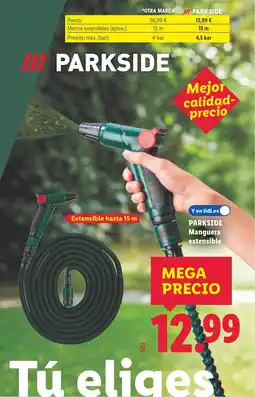 Lidl PARKSIDE Manguera extensible oferta