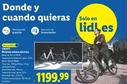 Lidl CRIVIT Bicicleta urbana eléctrica oferta