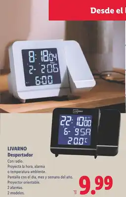 Lidl LIVARNO Despertador oferta