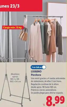 Lidl LIVARNO Perchero oferta