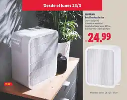 Lidl LIVARNO Purificador de aire oferta