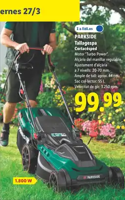 Lidl PARKSIDE Tallagespa Cortacésped oferta
