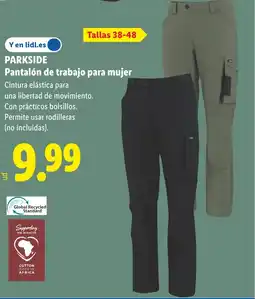 Lidl PARKSIDE Pantalón de trabajo para mujer oferta