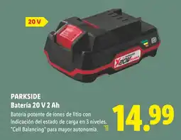 Lidl PARKSIDE Batería 20 V 2 Ah oferta