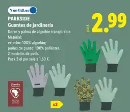 Lidl PARKSIDE Guantes de jardinería oferta