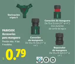 Lidl PARKSIDE Accesorios para manguera oferta