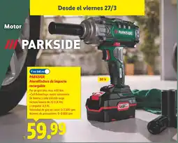 Lidl PARKSIDE Atornilladora de impacto recargable oferta