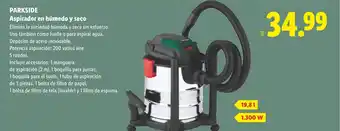 Lidl PARKSIDE Aspirador en húmedo y seco oferta