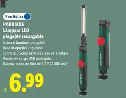 Lidl PARKSIDE Lámpara LED plegable recargable oferta