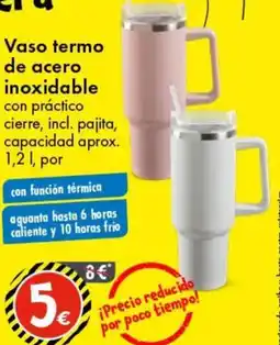 TEDi Vaso termo de acero inoxidable oferta