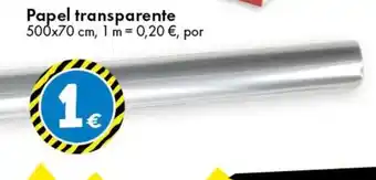 TEDi Papel transparente oferta