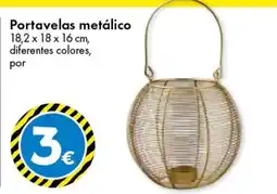 TEDi Portavelas metálico oferta