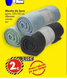 TEDi Manta de lana oferta