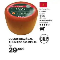Hipercor BELAI Queso idiazabal ahumado d.o. oferta