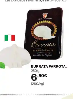 Hipercor PARROTA Burrata oferta