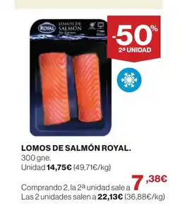 Hipercor ROYAL Lomos de salmón oferta