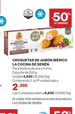 Hipercor Croquetas de jamón ibérico la cocina de senén oferta