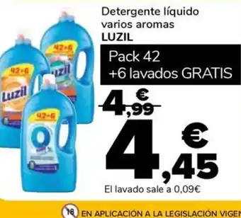 Supeco LUZIL Detergente líquido varios aromas oferta