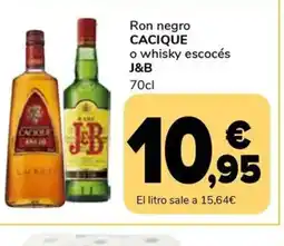 Supeco CACIQUE Ron negro oferta