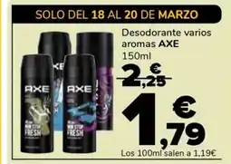 Supeco AXE Desodorante varios aromas oferta