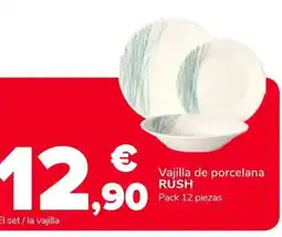 Supeco RUSH Vajilla de porcelana oferta
