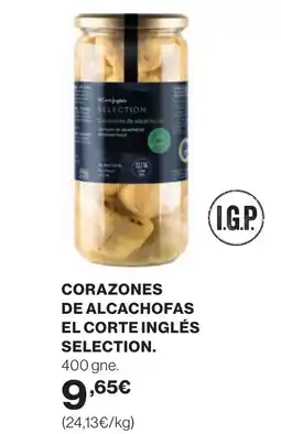 Hipercor Corazones de alcachofas el corte inglés selection oferta