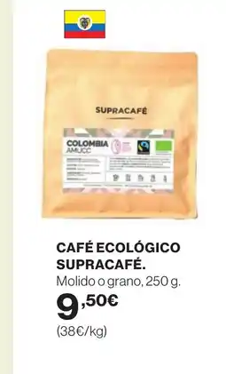 Hipercor Café ecológico supracafé oferta