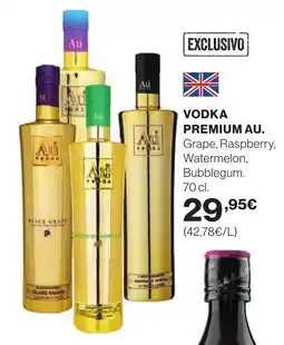 Hipercor AU Vodka premium oferta