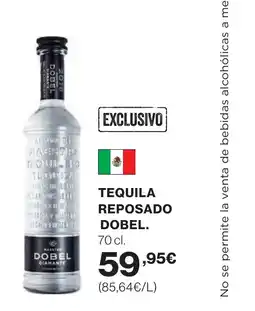 Hipercor DOBEL Tequila reposado oferta