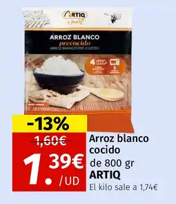 Maskom Supermercados ARTIQ Arroz blanco cocido oferta