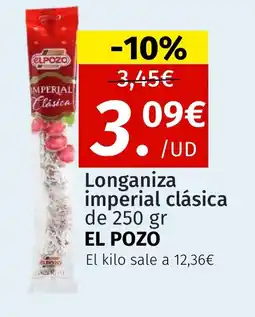 Maskom Supermercados EL POZO Longaniza imperial clásica oferta