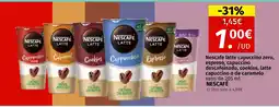 Maskom Supermercados NESCAFÉ Nescafe latte capuccino zero, espreso, capuccino descafeinado, cookies, latte capuccino o de caramelo oferta