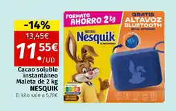 Maskom Supermercados NESQUIK Cacao soluble instantáneo Maleta oferta