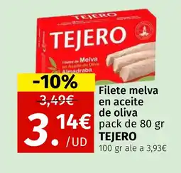 Maskom Supermercados TEJERO Filete melva en aceite de oliva oferta