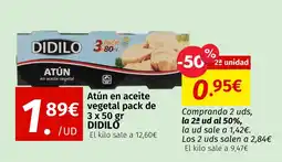 Maskom Supermercados DIDILO Atún en aceite vegetal oferta