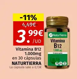 Maskom Supermercados NATURTIERRA Vitamina B12 oferta
