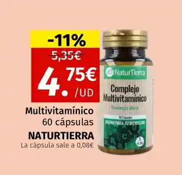 Maskom Supermercados NATURTIERRA Multivitamínico 60 cápsulas oferta
